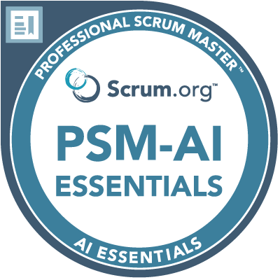 Professional Scrum Master, AI Essentials, Scrum.org