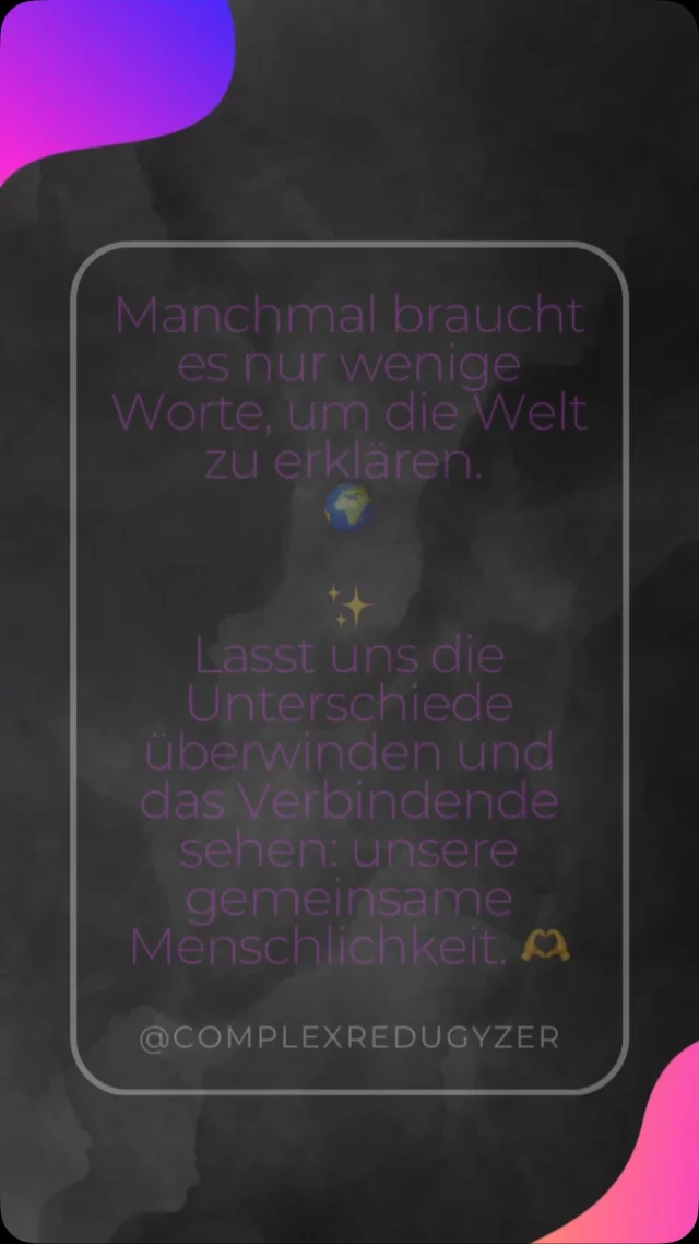 „Manchmal braucht es nur wenige Worte, um die Welt zu erklären. 🌍✨
Lasst uns die Unterschiede überwinden und das Verbindende sehen: unsere gemeinsame Menschlichkeit. 🫶

💬 Was bedeutet dieses Zitat für dich? Schreib’s in die Kommentare!

🔗 Teile diesen Beitrag, um die Botschaft weiterzutragen.

#Tupac #Zitat #Inspiration #GemeinsamStark #Menschlichkeit #Nachdenklich #TupacShakur #Motivation #Mindset #Equality